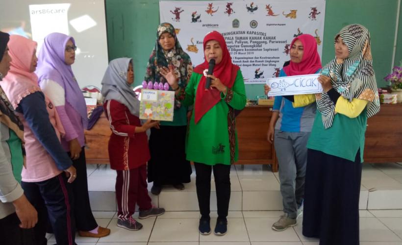 peningkatan kapasitas guru dan kepala taman kanak-kanak di Aula korwil kec. Saptosari, Kab. Gunungkidul